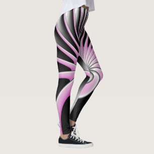 Leggings Motif d'art fractal Abstrait moderne