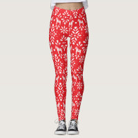 Motif d'art populaire Dala Rouge et Blanc