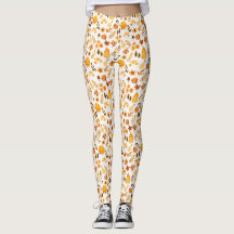 Motif d'automne avec Citrouille, Feuille : Eléganc