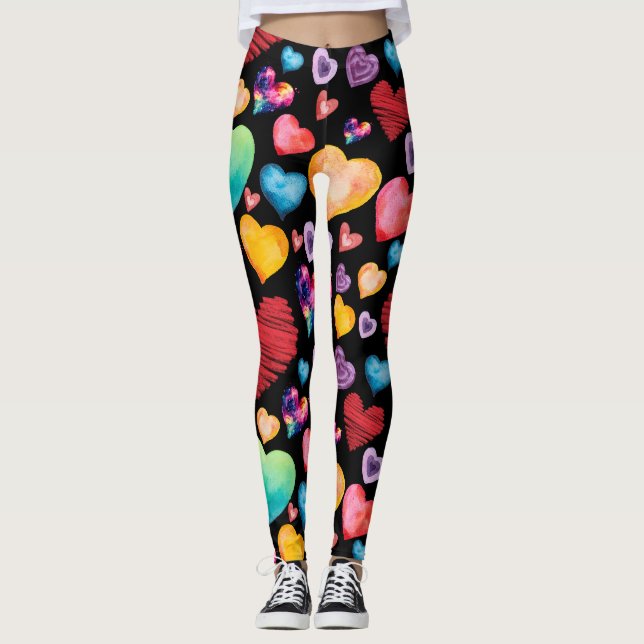 Leggings Motif de Black Hearts (Devant)