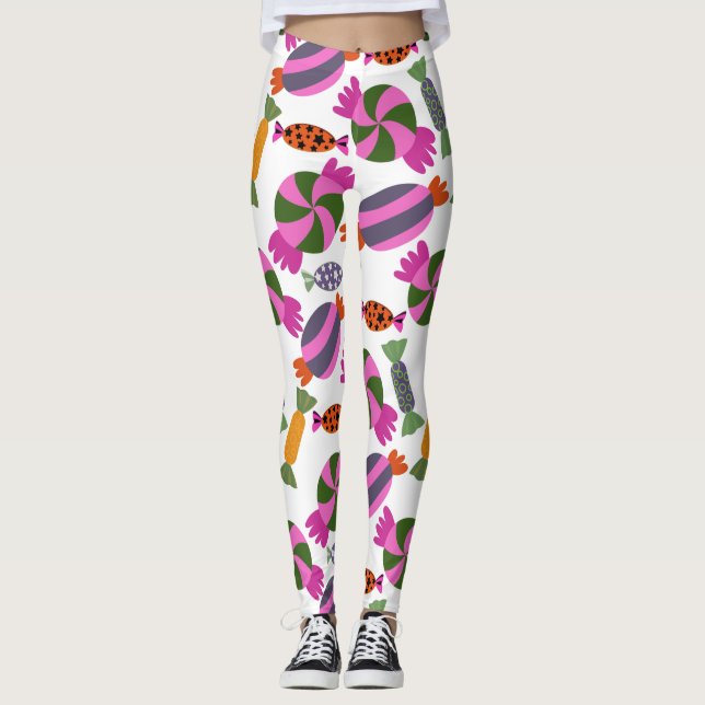 Leggings Motif de bonbons | motif Lollies | lollipop 6 (Devant)