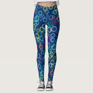 Leggings motif de bulle 02.b DBlue BG