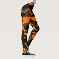 Motif de camouflage orange noir gris camouflage ca