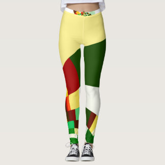 Leggings Motif de cercles abstraits