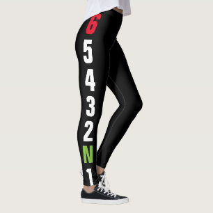 Leggings Motif de changement de vitesse de moto Superbike 6