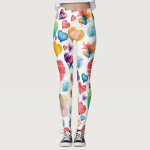 Motif de coeur aquarelle