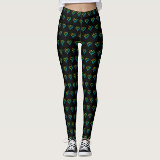 Leggings Motif de cœur d'amour