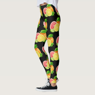 Leggings Motif de conception d'agrumes