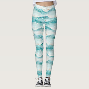 Leggings Motif de coquillage de mer nautique