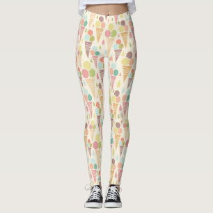 Leggings Motif de cornets de crème glacée