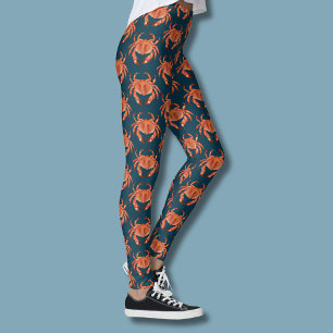 Leggings Motif de crabe côtier