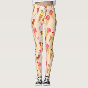 Leggings Motif de crème glacée