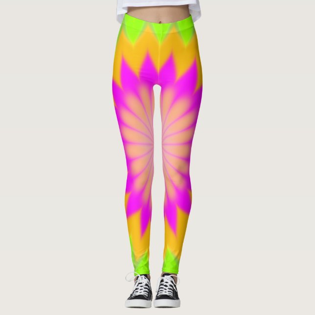 Leggings Motif de éclatement coloré (Devant)
