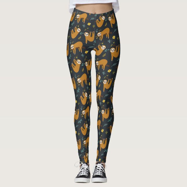Leggings Motif de fentes adorables (Devant)