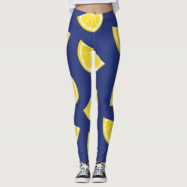 Leggings Motif de feuillage tropical Green Moss (Devant)