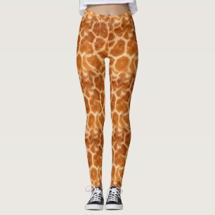 Leggings Motif de fourrure de girafe tout plus de -