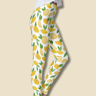 Leggings Motif de fruit d'agrumes de citron