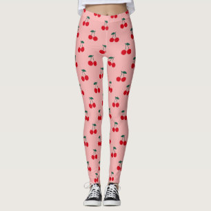Leggings Motif de fruits de cerise