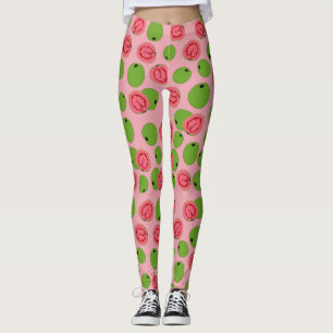 Leggings Motif de fruits de goyave