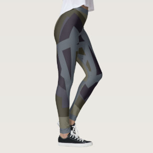 Leggings motif de géométrie moderne Abstrait