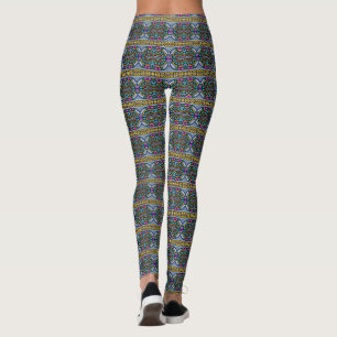 Leggings motif de graffiti Abstrait
