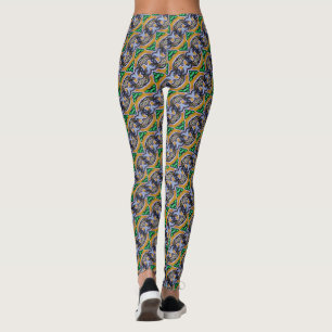 Leggings motif de graffiti Abstrait