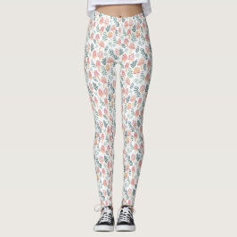 Leggings Motif de la forêt de champignons magiques