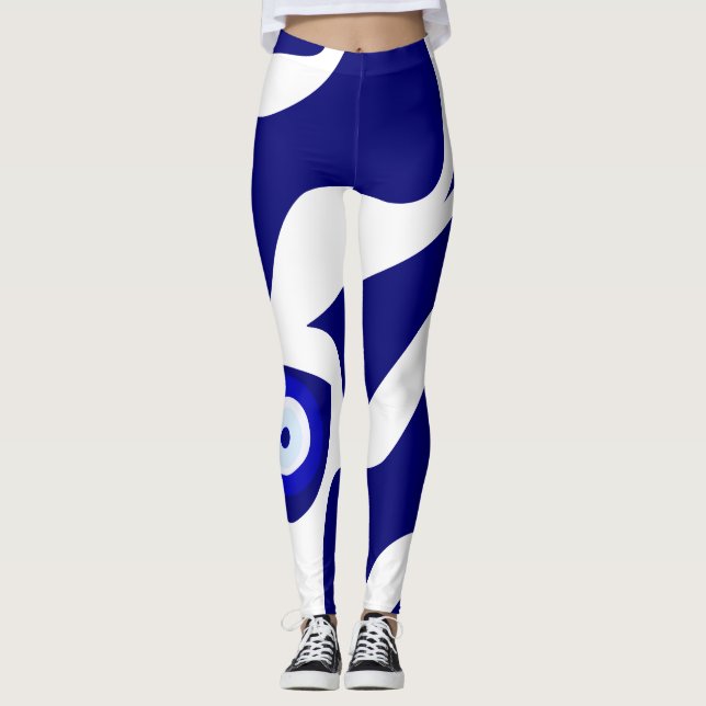 Leggings Motif de la lave de l'oeil maléfique (Devant)