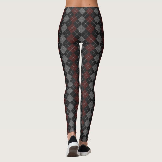 Leggings Motif de laine à nappes (Dos)