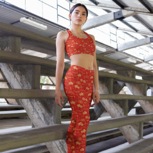 Leggings Motif de lapin chinois traditionnel Zodiac Signes