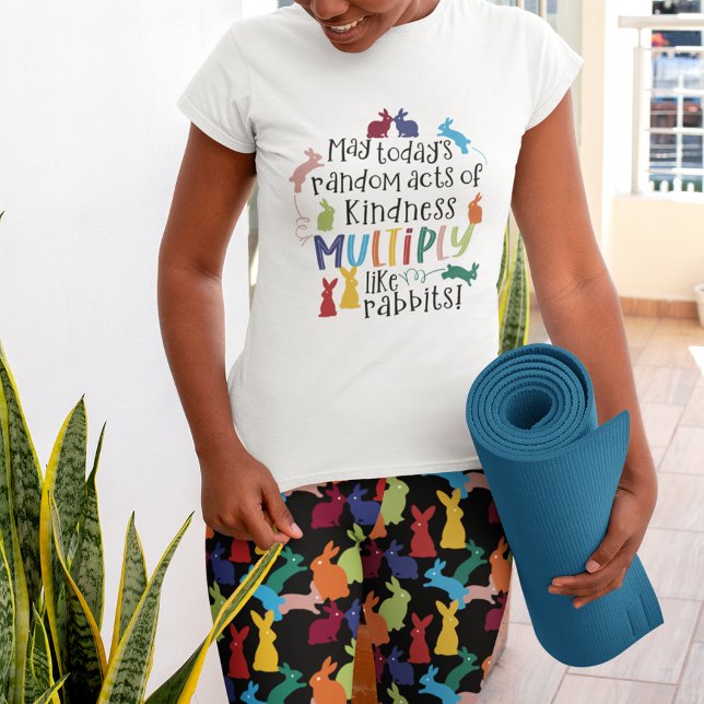 Leggings Motif de lapin correspondant noir (Créateur téléchargé)