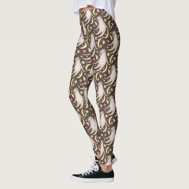 Leggings Motif de l'astronaute Sloth (Gauche)