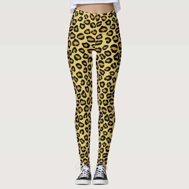 Leggings Motif de léopard (Devant)