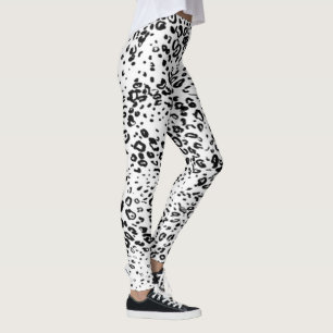 Leggings Motif de léopard de neige