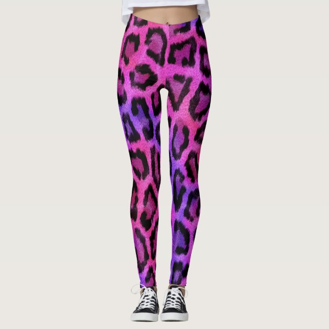 Leggings Motif de Leopard élégant et tendance (Devant)
