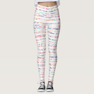 Leggings Motif de ligne minimal coloré Moderne sans coutu