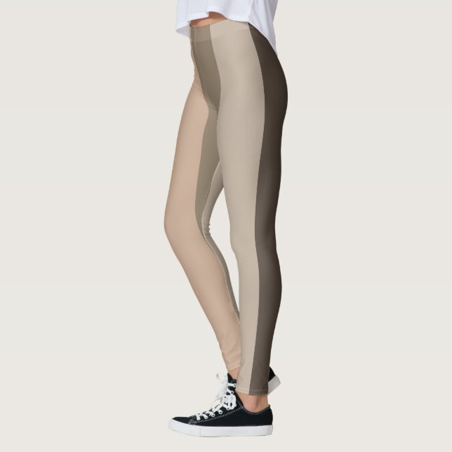 Leggings Motif de ligne moderne esthétique (Gauche)
