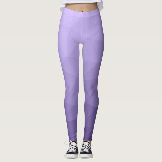 Leggings Motif de maillage géométrique violet ultra violet (Devant)