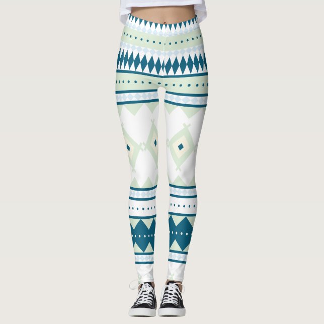 Leggings Motif de Natif américain : Ciel de paon (Devant)