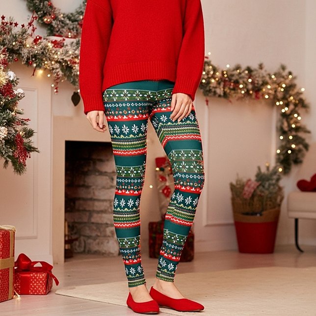 Leggings Motif de Noël nordique (Créateur téléchargé)