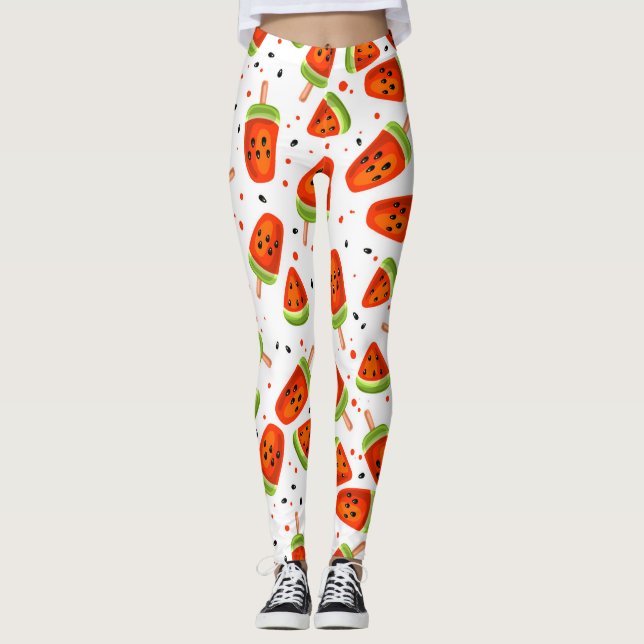 Leggings Motif de pastèque (Devant)