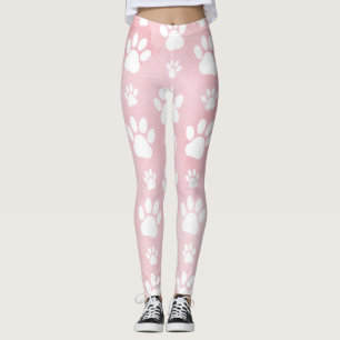 Leggings Motif De Pâtes, Patrouilles Blanches, Aquarelles, 