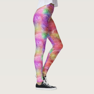 Leggings Motif de peinture à l'huile en tourbillon abstrait