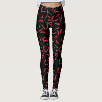 Motif de piment| Rouge Noir et Vert
