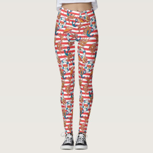 Leggings Motif de plage branché