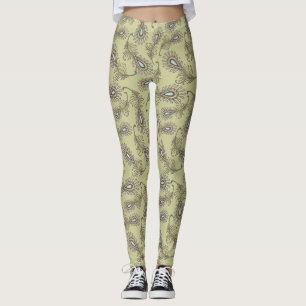 Leggings Motif de plume