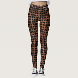 Leggings Motif de poids en bois