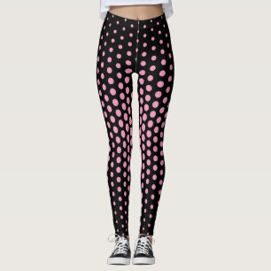 Leggings Motif de point techno rose