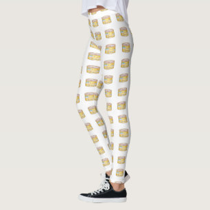 Leggings motif de poisson en conserve saumon