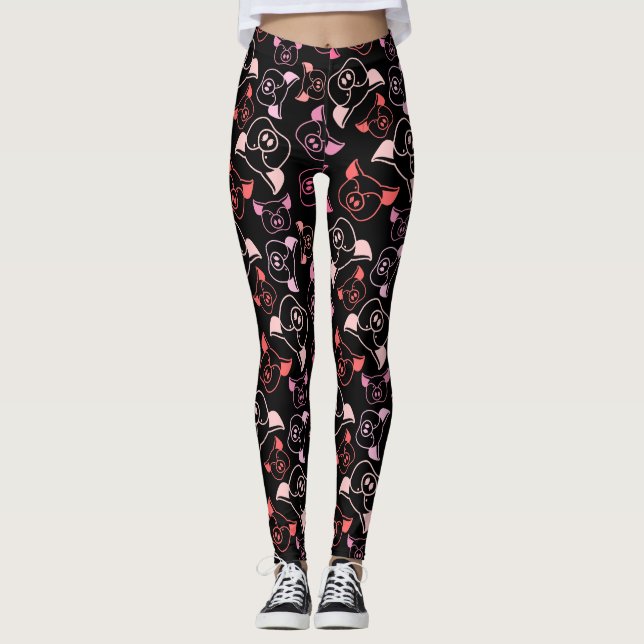Leggings Motif de porcs (Devant)